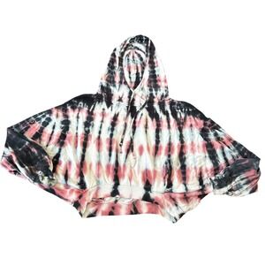 Young Fabulous &‎ Broke Tie Dye Hoodie S/M Oversized Boho Dolman Sweatshirt